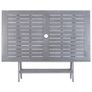 5 Piece Garden Dining Set Solid Acacia Wood Grey Image 7