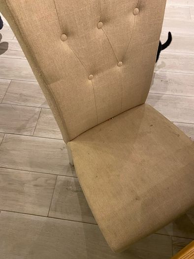 Large extending dining table + bench + 3 chairs.