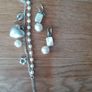 Pearl bracelet earrings cultured pearl Costume jewellery Image 5