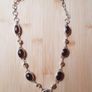 Garnet and Citrine Silver Necklace Image 3