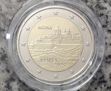 Malta 2 Euro Base Metals Uncirculated Coin 2025 - Mdina - Maltese Walled Cities