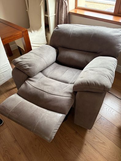 Leather recliner