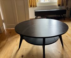 Large Round Dark Wood Coffee Table Ikea Great Condition