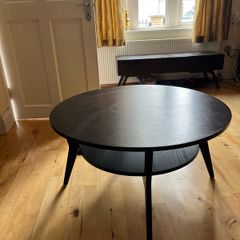 Large Round Dark Wood Coffee Table Ikea Great Condition