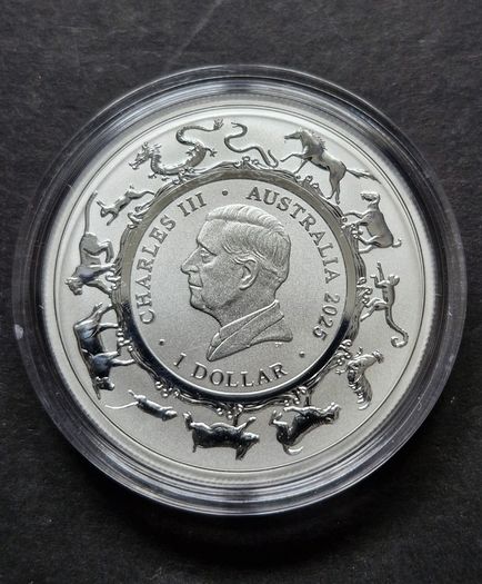 2025 RAM Lunar Year of the Snake 1oz Silver Coin Australia 999