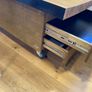 Bespoke Bowling Alley Coffee Table Reclaimed Wood, Art Drawers, Hidden Safe Image 6