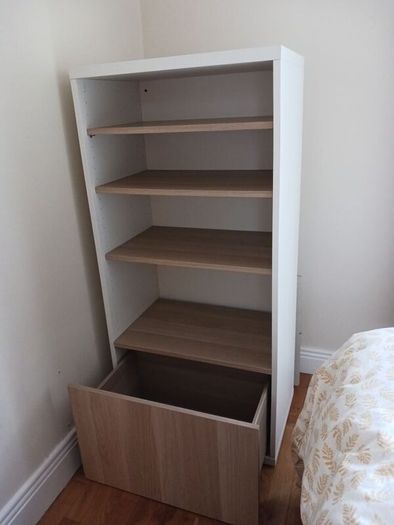 Besta cabinet with 4 shelves and 1 deepdrawer. Perfect condition