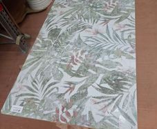 Durstone white flower 600x120 decorative tiles