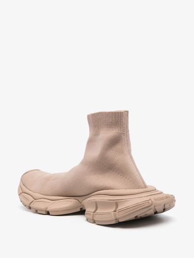 Authentic Balenciaga Speed Sneakers - Beige - Size EU 37/ UK 4