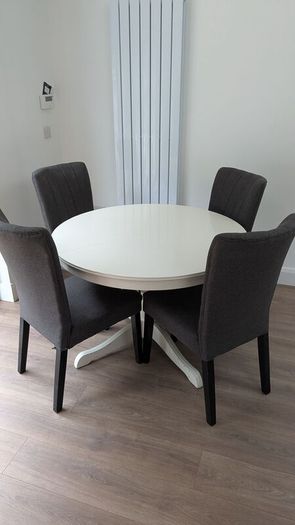 Dark grey chairs