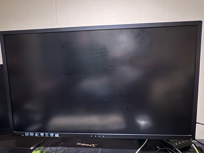 gaming pc and two monitors