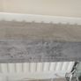 Glass Console Table with concrete Slab Shelf, 100cm Length, 35cm wide and 80cm Tall, in excellent condition Image 6
