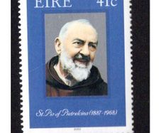2002 Ireland Canonisation of Padre Pio Commemorative Stamp Mint Never Hinged (MNH)