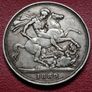 1889 Queen Victoria Silver Crown coin Image 2