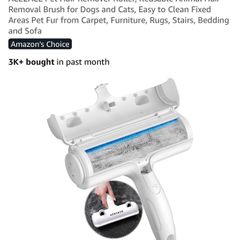 Pet hair remover roller