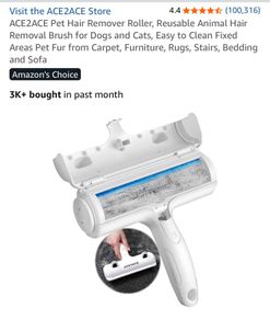 Pet hair remover roller