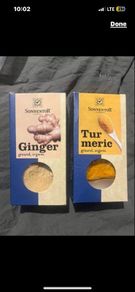 ginger turmeric powder 100% pure organic ginger in powder form In a smoothie or as a delicious hot drink Gently processed & finely ground
