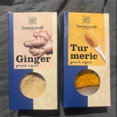 ginger turmeric powder 100% pure organic ginger in powder form In a smoothie or as a delicious hot drink Gently processed & finely ground