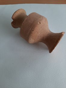 Small terracotta model vase