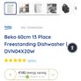 New Beko 60cm Dishwasher Image 3