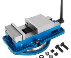 80MM Heavy Duty Milling Vise Bench Clamp Vise High Precision Clamping Vise 3 Inch Jaw Width with 360 Degree Swiveling Base CNC Vise