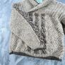 Vintage Donegal Woollen Products - 38 S - Chunky Shawl-Collar Wrap Neck Jumper Image 4