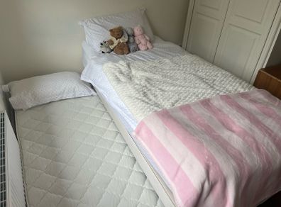 single bed x1 and foldable/ collapsible slide under bedx1