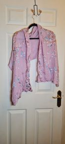 Monsoon Silk Floral 2 layer Scarf Shawl