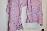 Monsoon Silk Floral 2 layer Scarf Shawl