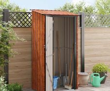 Garden Sheds Brown 103 x 74 x 200 cm Metal
