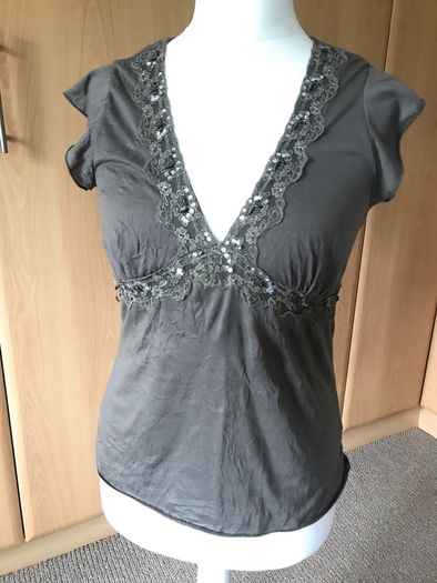 Dunnes Stores khaki dressy top
