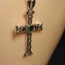 Sterling Silver Celtic Pattern Cross and  chsin Image 7