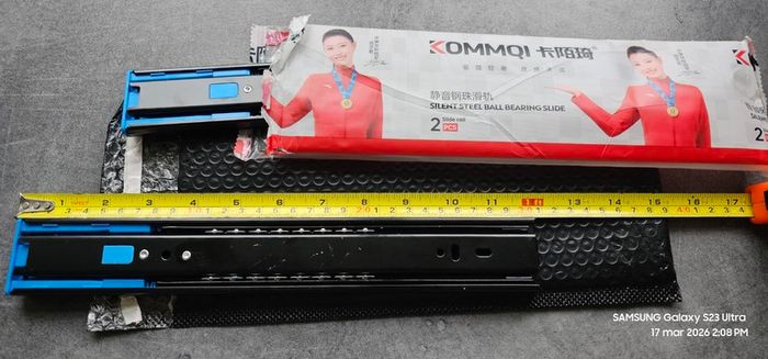 Drawer soft close Slides Set with Ball Bearing Sections 300mm