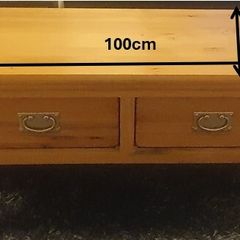 Solid Oak Coffee Table & 2 Matching Lamp Tables Set