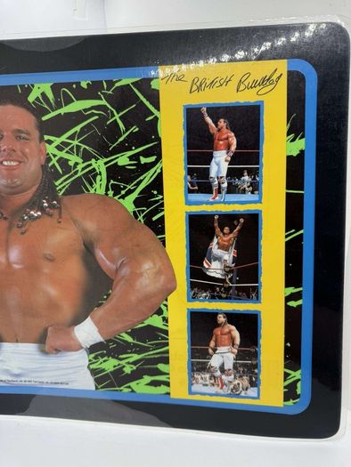 wwe The British Bulldog placemat laminated