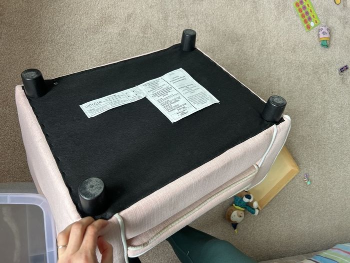lucy and me toddler armchair pink
