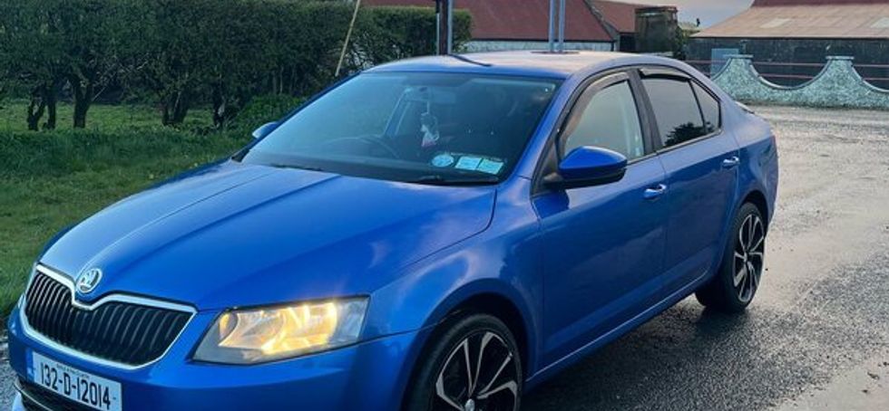 Blue Skoda Octavia