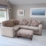 Corner Sofa LHS with foot stool & matching cushions Image 4