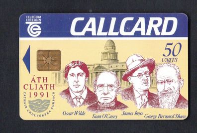 1991 Ireland 50 unit Dublin as being nominated the EC City of Culture prize with College Green Address (Gemplus Front) Call Card Used. Telecom Eireann card number 1032.