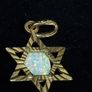 Vintage 9ct Gold Opal Star Pendant  1930s/1940s Style  1.47g Image 2