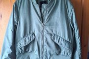 Ladies Pull and Bear khaki bomber jacket