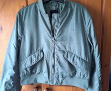 Ladies Pull and Bear khaki bomber jacket