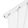 White Horizontal Flat Radiator 60cm/89cm Single Panel Image 3