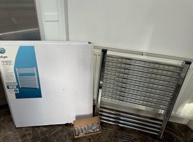 Blyss Chrome Flat Ladder Towel Rail 700h 600w NEW