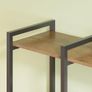 5 Tiers Corner Bookshelf 5 Tiers Deformable Corner Bookcases Industrial Freestanding Bookshelf Storage Display Rack with Metal Frame Image 4