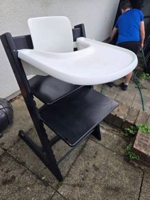 Tripp Trapp highchair with baby set, tray and harness