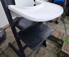 Tripp Trapp highchair with baby set, tray and harness