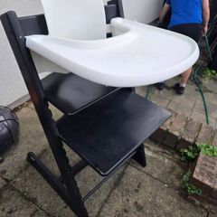 Tripp Trapp highchair with baby set, tray and harness