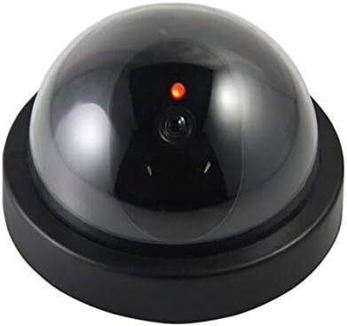 Dummy Camera, Home Security Fake Camera Imitation Dummy Security Camera Dome With Flashing LED Light