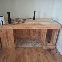 office desk pallet wood